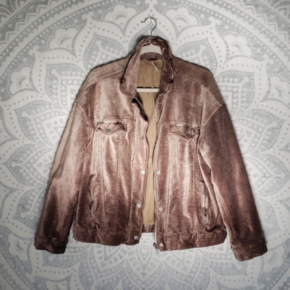 free people velvet trucker jacket